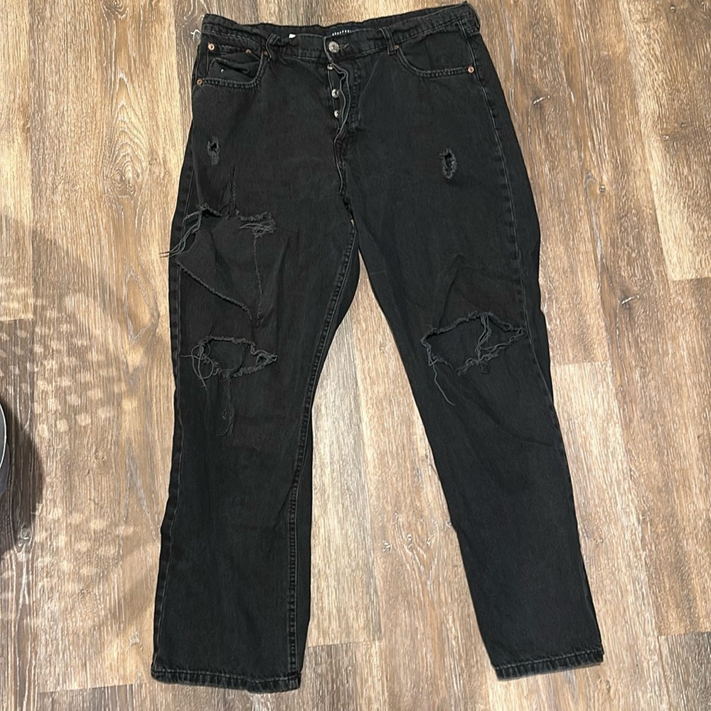 Aeropostale Distressed Black Women's Jeans